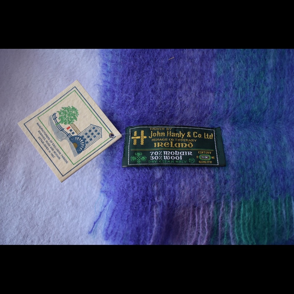 Woman’s mohair scarf by Woven by John Hanly from Ireland